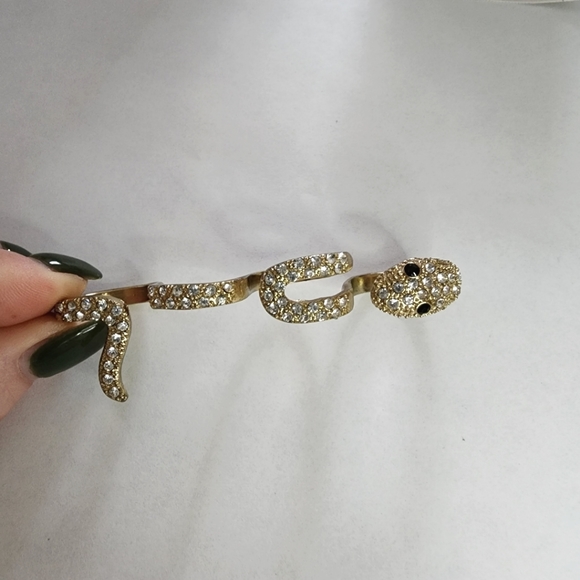 Forever 21 Gold Plated Four Finger Snake Ring - Picture 2 of 8
